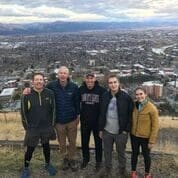 Bill VanSickle with faculty and students at the University of Montana