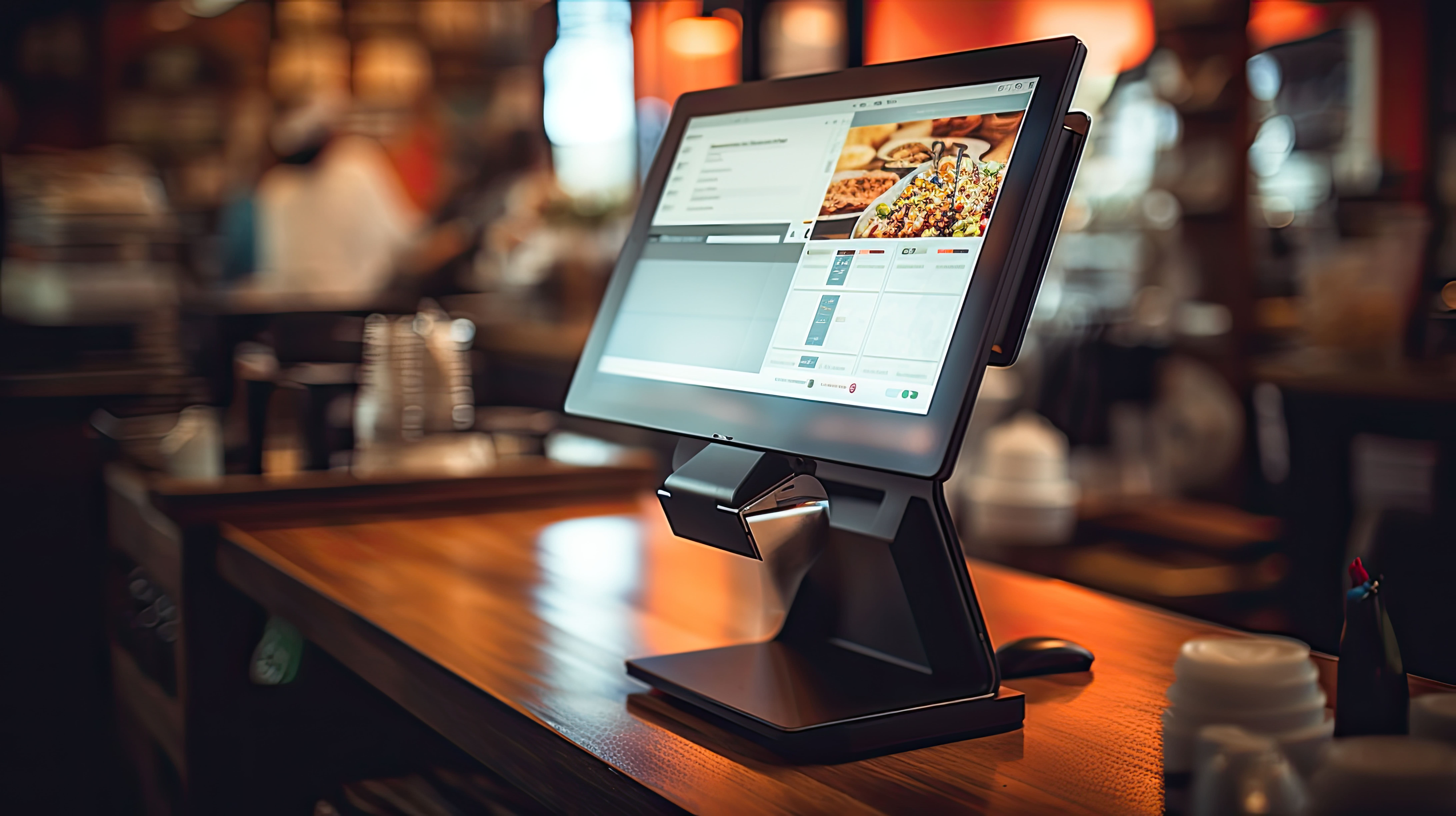 point of sale system in cafe