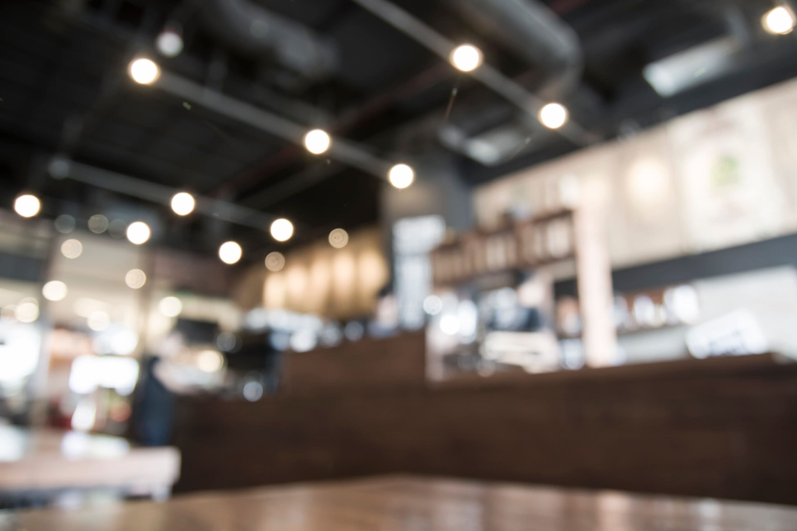 blur image in coffee shop