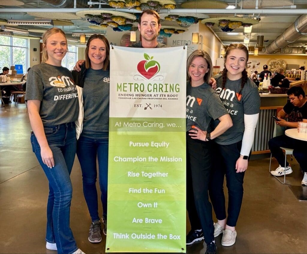 AIM team volunteering